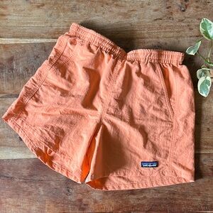 Patagonia Vibrant Coral/Orange Baggies 5” Shorts XS